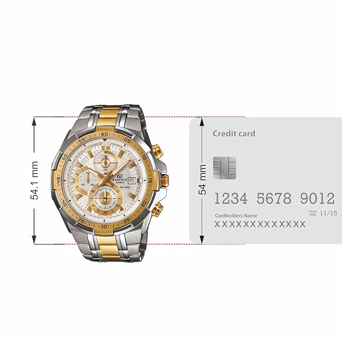 White Dial Gold And Silver Belt Classic Analog Watch For Men