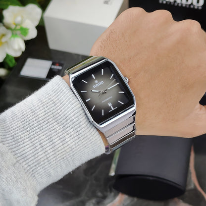 RA_DO SQUARE WRIST WATCH  SILVER GRAY DIAL