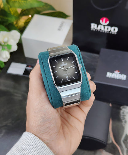 RA_DO SQUARE WRIST WATCH  SILVER GRAY DIAL