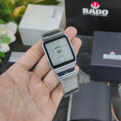 RA_DO SQUARE WRISTWATCH SILVER WHITE DIAL