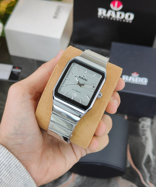 RA_DO SQUARE WRISTWATCH SILVER WHITE DIAL