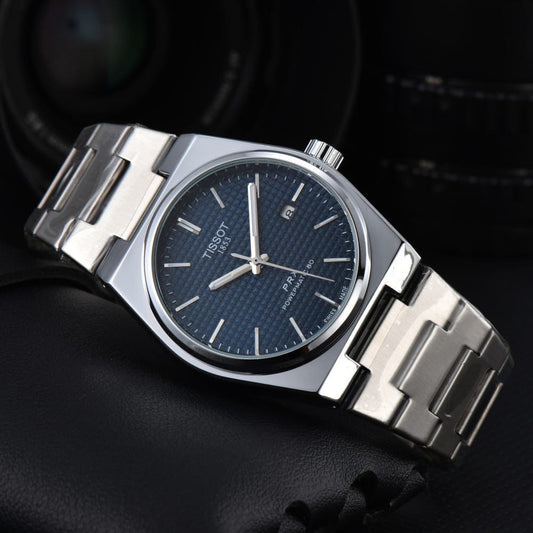Blue Dial Silver Colour Tissot Watch For Men