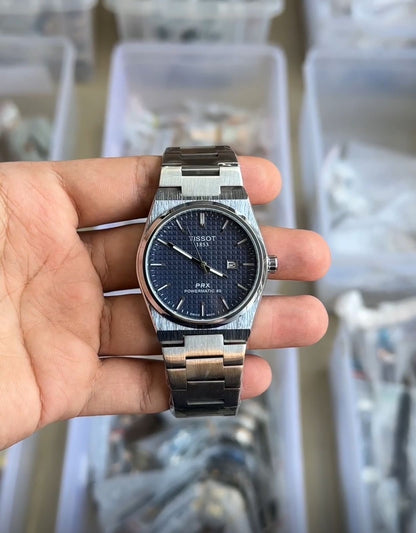 Blue Dial Silver Colour Tissot Watch For Men