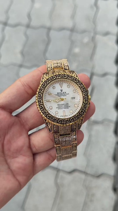 Rol_ex Vinatge Analog Men Watch